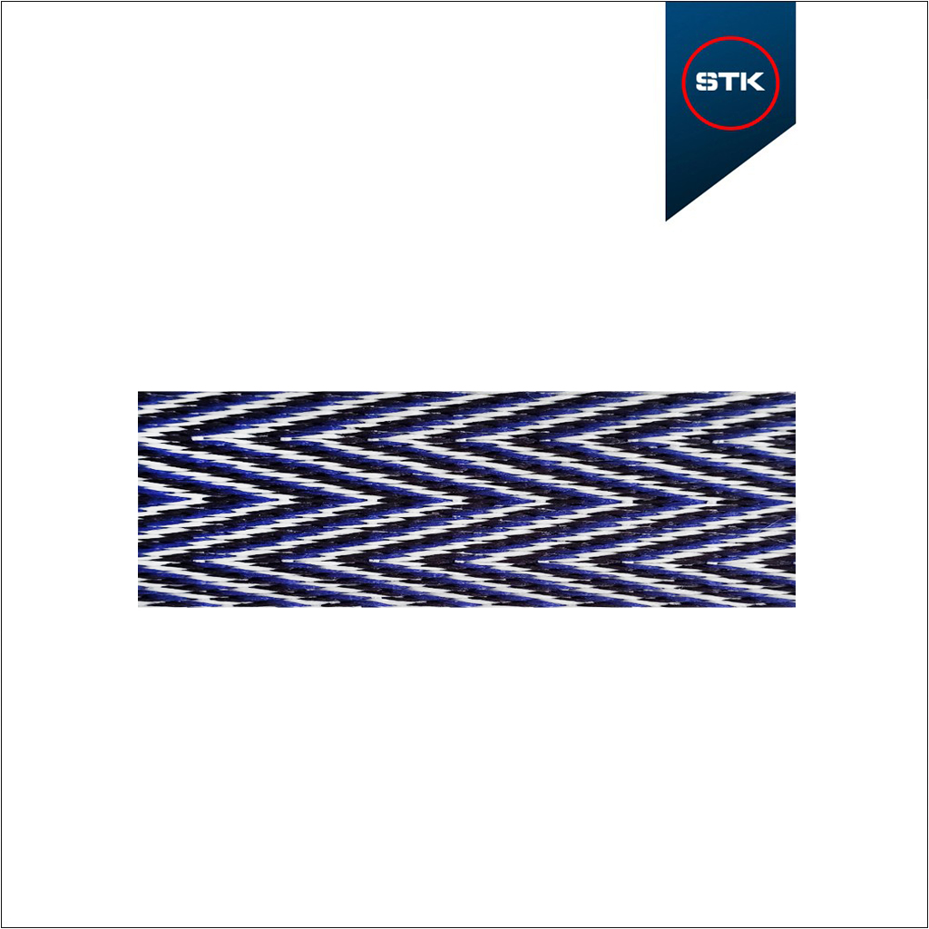 FITA STK 1619 POL 40MM BCO / AZUL / ANTRAC