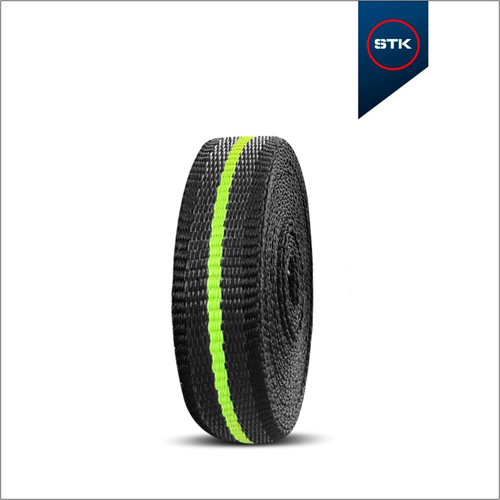FITA STK 2393 10MM PRETO / VERDE NEON