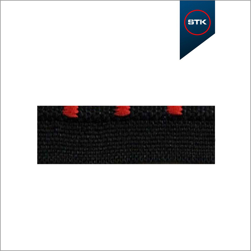 FITA STK GV  PRETO / VERMELHO 10MM